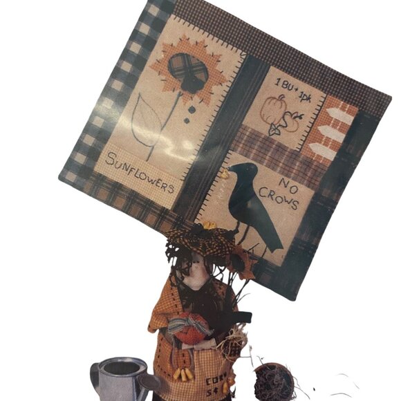 Sunny Lady Scarecrow Quilt Pattern Kit By Connies Calicos 10 3/4x 12 1/4 - Picture 2 of 3